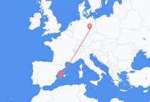 ドイツのから ライプツィヒ、スペインのへ イビサ島フライト