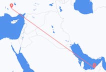 Flyreiser fra Abu Dhabi, De forente arabiske emirater til Konya, Tyrkia