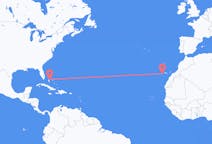 Flights from Nassau, the Bahamas to Valverde, Spain