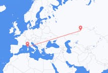 Flyrejser fra Kostanay, Kasakhstan til Ajaccio, Frankrig