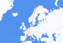 Flights from Girona, Spain to Andselv, Norway
