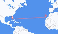 Flyreiser fra Key West, til Las Palmas