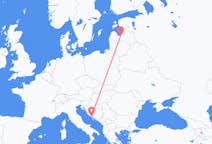 Vluchten van Riga, Pescara naar Split