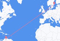 Flyreiser fra Maracaibo, til Stockholm
