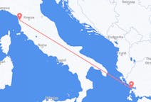 Vluchten van Preveza, Griekenland naar Pisa, Italië