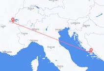 出发地 克罗地亚布拉奇岛目的地 瑞士日内瓦的航班