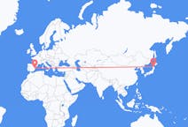 Flyreiser fra Aomori, Japan til Valencia, Spania