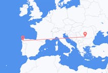 Flyreiser fra Santiago de Compostela, Spania til Craiova, Romania