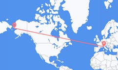 Flyg från Nome, USA till Pisa, Italien