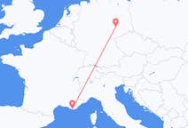 Flyrejser fra Toulon, Frankrig til Leipzig, Tyskland