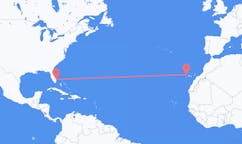 Vluchten van West Palm Beach, Verenigde Staten naar La Palma (ort i Mexiko, Guanajuato, Salamanca), Spanje