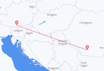 Loty z Krajowa, Rumunia do Klagenfurtu, Austria