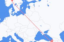 Flyrejser fra Erzurum til Oslo