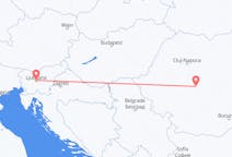 Flights from Ljubljana in Slovenia to Sibiu in Romania