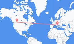 Flyreiser fra Lethbridge, Canada til Ancona, Italia