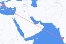 Flights from Kozhikode, India to Parikia, Greece