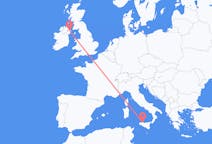 Flyrejser fra Palermo, Italien til Belfast, Nordirland