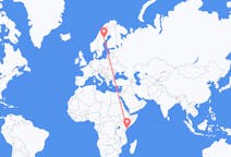 Flights from Lamu, Kenya to Lycksele, Sweden