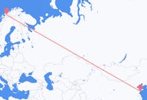 Flyreiser fra Qingdao, Kina til Bardufoss, Norge