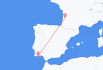 Loty z dystryktu Faro, Portugalia z Bordeaux, Francja