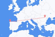 Flights from A Coruña, Spain to Bacău, Romania