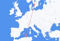 Flyg från Béjaïa, Algeriet till Ängelholm, Sverige