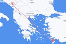 Flights from Podgorica to Rhodes