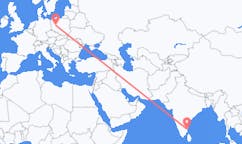 เที่ยวบิน จาก Pondicherry, อินเดีย ถึงพอซนัน, โปแลนด์