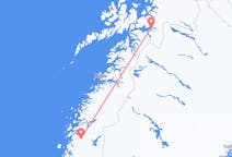 Vluchten van Mosjøen naar Narvik