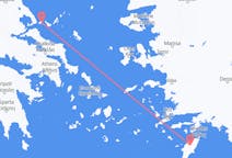 Vluchten van Skiathos, Griekenland naar Rhodos, Griekenland