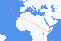 Flights from Mogadishu to Ponta Delgada