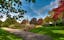 Photo of beautiful landscape of Nottingham's Arboretum park, United Kingdom.