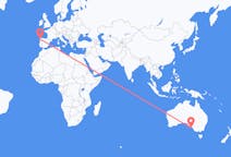 Flights from Kingscote, Australia to Santiago de Compostela, Spain