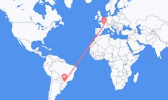 Flyrejser fra Guarapuava, Brasilien til Clermont-Ferrand, Frankrig