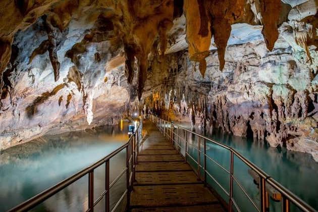 Cave of Lakes, tandradbaan, Kalavrita Village, privétour door het kanaal van Korinthe