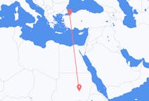 Flights from Khartoum, Sudan to Bursa, Turkey