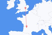 Flyg från London, England till Bergerac, Frankrike