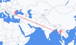 Flyreiser fra Moulmein, til Istanbul