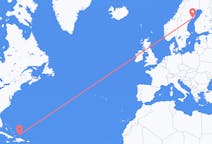 Flights from Cockburn Town, Turks & Caicos Islands to Umeå, Sweden