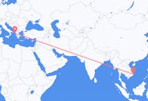 Vluchten van Nha Trang, Vietnam naar Korfoe, Griekenland