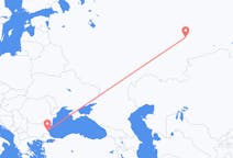 Loty z Jekaterynburg, Rosja do Burgas, Bułgaria
