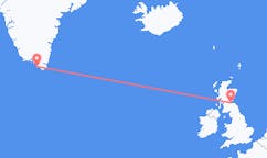Flüge von Nanortalik, Grönland nach Edinburgh, Schottland