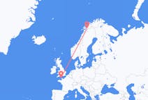Flights from Alderney, Guernsey to Narvik, Norway