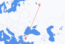 Flights from Ivanovo, Russia to Denizli, Turkey