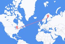 Flyreiser fra London, til Uleåborg