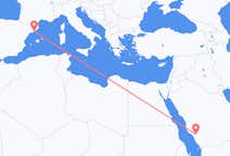 出发地 沙特阿拉伯出发地 巴哈目的地 西班牙巴塞罗那的航班