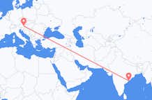 Vluchten van Visakhapatnam, India naar Graz, Oostenrijk