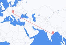 Flyreiser fra Visakhapatnam, India til Graz, Østerrike