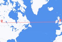 Flyg från Saskatoon, Kanada till Nottingham, England
