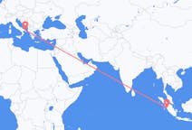 Flyreiser fra Padang, Indonesia til Brindisi, Italia
